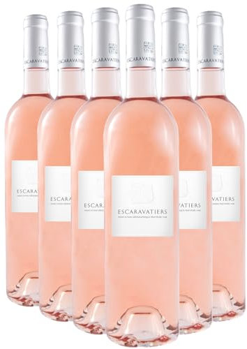 Var Escaravatiers rosato 2024 - Domaine des Escaravatiers - IGP - Provenza - Riviera francese - Francia - Vitigni Merlot,Caladoc,Cinsault - 6x75cl