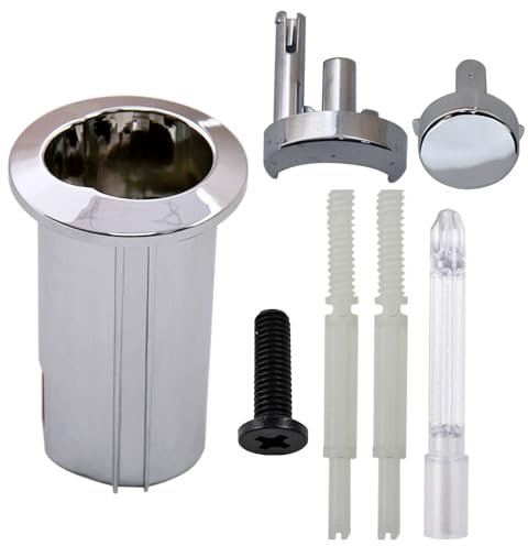 Roca D2D - Pulsador de doble descarga compatible con varillas roscadas de cuerpo largo AH0001700R cromado