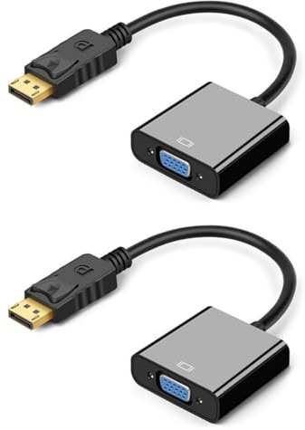 Convertitore VGA portatile risoluzione 1080P interfaccia piastra oro adattatore DisplayPort a VGA per monitor proiettori