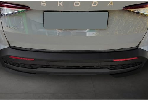 Avisa Edelstahl Heckstoßstangenschutz passgenau | kompatibel mit Skoda Elroq 2024- - Mattschwarz