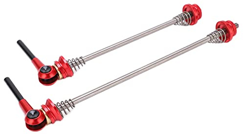 2 Stück Schnellspanner für Rennräder – kraftsparend, leicht, hochfest, rutschfest, mit Schnellverschluss – ideal für Rennräder und Faltcaravans (Rot)
