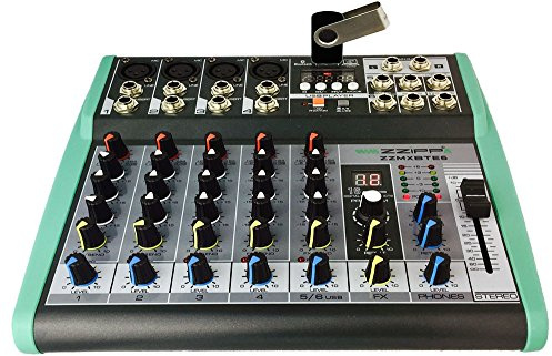 ZZIPP ZZMXBTE6 Mixer 6ch, MP3, Bluetooth e DSP, PC