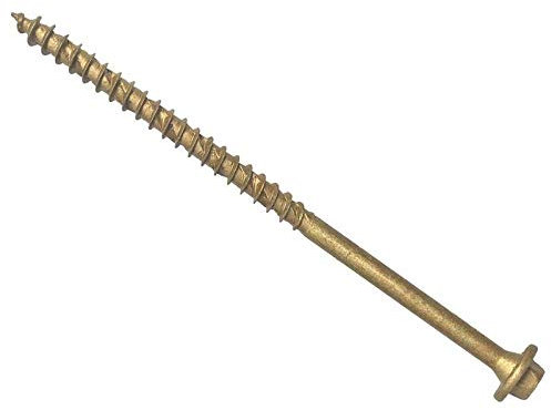 Sechskant/TORX® kompatible Holzschrauben T30 hellbraun, 7 x 150 mm, 50 Stück