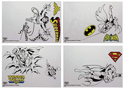 DC Comics Gadget Decalcomanie autoadesivi Impermeabili riutilizzabili, Vinile, 1 x 15 x 21 cm