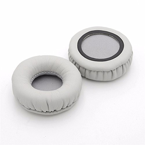 YunYiYi Leather Replacement Ear Pads Pillow Earpads Foam Cushions Cover Cups Repair Parts Compatible with JVC HA-NC250 HA-NC260 Headset Headphones (Gray)