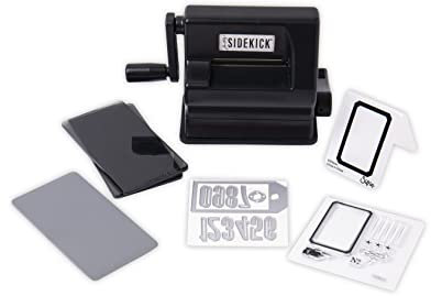 Sizzix Sidekick Starter Kit di Tim Holtz 664175-Fustella Manuale Portatile per fustellatura e goffratura, per Arti e Mestieri, Scrapbooking e Biglietti, Apertura 6,35 cm, Nero, 6.35cm