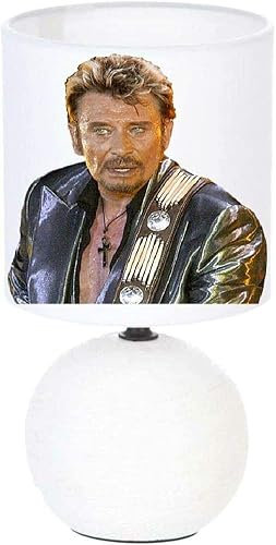 PRESENT Lampe de chevet JOHNNY HALLYDAY création artisanale