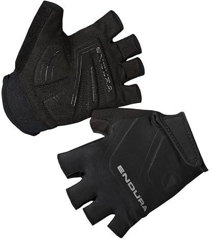 Endura Damen Xtract Fahrradhandschuh | Gel-Polsterung | Handinnenflächen aus Silikon | Ganztägiger Komfort | Schutz vor Blasen Kurzfingerhandschuhe, Schwarz, M