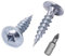 SKIR'CO Lot de 2 500 vis à bois en acier zingué 3 x 10 mm Argenté Vis en métal Tête gaufrette Pozidriv Autotaraudeuses
