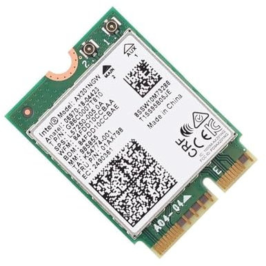 Intel AX201 WiFi 6 Adapter | Dual Band Up to 2.4 Gbps | CNVio2 M.2 Interface for PC | Bluetooth 5.2 Support | Requires Intel 10th Gen and Above CPUs, Windows 10 & 11, Linux | AX201NGW (AX201)