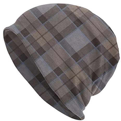 Outlander Fraser Tartan Plaid Herren Damen Beanie Mütze Warme Strickmütze für kaltes Wetter