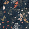 VEELIKE Papier Peint Tropical Bleu Nuit Vintage Papiers Peints Adhesif Fleur Papier Adhesif pour Meuble Papier Peint Feuillage Mural Rouleau Adhesif Decoratif Chambre Salon Salle de Bain 44.5cm×300cm