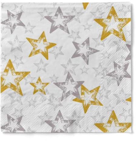 Mank Tissue Servietten 3-lagig ideal für Gastronomie und Feiern Weihnachten Advent 100 Stück Allison 40 x 40 cm