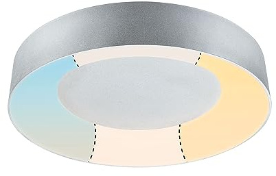 Paulmann 71095 LED Deckenleuchte Casca IP44 White Switch 2300lm 230V 25W Alu rund WhiteSwitch Metall, Kunststoff 3000 K