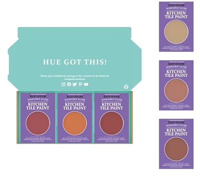 Rust-Oleum Kitchen Wall Tile Paint in Gloss Finish – Fiery Shades Tester Box