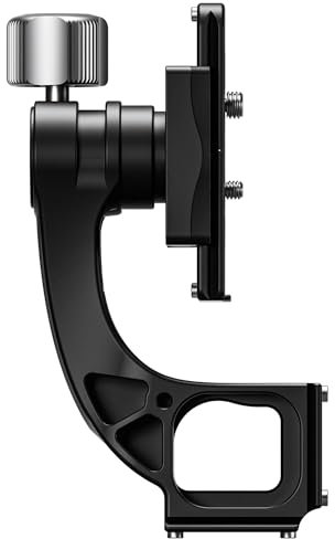 Leofoto MPG-02 Gimbal Attachment for Heads, Full Gimbal Head Function, Lightweight, Bubble Level, Arca Compatible on Botton and Side