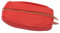 Van Der Rich ® - Porte Monnaie Zip de Deux côtés avec Porte-clés Cuir Agneau - Femme - Homme (Rouge 3)