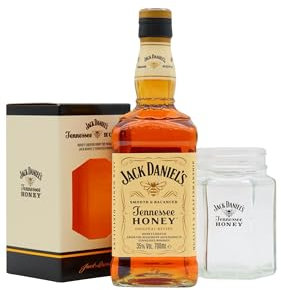 Jack Daniel's - Jar Tumbler & Tennessee Honey - Whiskey Liqueur 70cl 35% ABV