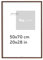 Pix FRAMES Bilderrahmen 50x70 cm - Holzrahmen für Foto - Rahmen mit Scheiben aus acrylglas - Rahmen zum Aufhängen - Modern Photo Frame - Braun