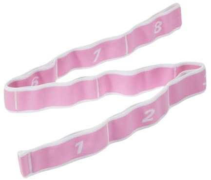 Yoga Strap for Stretching, Yoga Bands with Extra Adjustable D-Ring Buckle, Yoga Belt, Pilates Straps, Non-Slip Sturdy Stretching Belt for Yoga, Pilates, Gym Exercise (Pink)