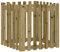 vidaXL Pflanzkübel, Blumenkübel mit Lattenzaun-Design, Pflanzkasten Übertopf für Garten Terrasse, Blumentopf Blumenkasten, 70x70x70 cm Kiefernholz Imprägniert