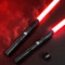 Lischwert Sabre Laser, Lot de 2 Sabres Laser avec 7 Couleurs RVB, 3 Modes, Sabres Laser pour Duel, connectez 2 Sabres Laser Directement Ensemble sans connecteurs