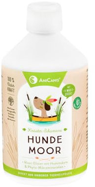 AniCanis Moortrunk für Hunde - Heilmoor Moor flüssig - Immunsystem, Magen Darm, Verdauung, Haut - Nahrungsergänzung Futterzusatz - 500ml