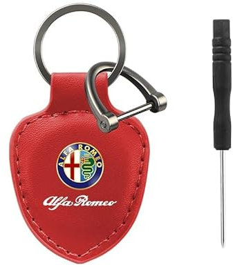 evimo Auto Schlüsselanhänger, Für Alfa Romeo GTV MiTo Spider Stelvio Tonale Anti-Verlorener, Autoschlüsselbund für Männer und Frauen, Autozubehör,B-S
