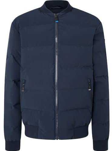 Hackett London Hackett Storm Down Bomberjacke, Größe L, blau, Large