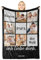 Giftove Personalisierte Papa Decke mit Foto, 100% Flanell Fotodecke, Vatertagsgeschenk für Papa Personalisiert, Geschenke für Vater zu Vatertag Geburtstag Weihnachten, Bester Papa der Welt Geschenke