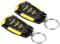 Allarme Universale per Auto di Accesso Senza Chiave Kit Telecomando Chiusura Centralizzata con Indicatore LED Blocco Automatico Antifurto Luce Sonora Universale Giallo Nero