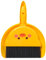 JYJLLM Ultimate Dustpan and Brush Set with Mini Brush and Kitchen Broom - Yellow Chicken