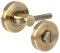 HANDLEZONE® Knurled Bar Designer Bathroom Toilet Door Thumb Turn and Release Set - Antique Bronze
