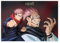 Displate Offiziell Jujutsu Kaisen MetallPoster Magnetische Befestigung Inklusive Lizenziert Bilder Hochwertiges Poster Yuji & Sukuna Poster 45 cm x 32 cm