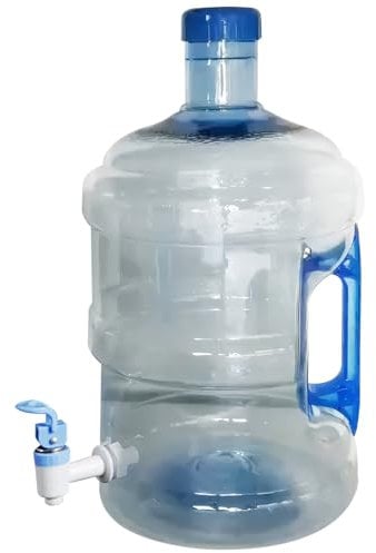 2 Gallon Water Jug, 7.5 Liter Water Jug with Handle Large Capacity Container with Cap Easy Grip Carry Food-Grade Pet Bottle for Home Drinking Outdoor Sports Camping 2 Gallon Bottle