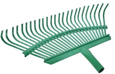 DIYEAH Rastrello da Giardino Acciaio per Foglie Testa Rastrello Sostituibile Multi per Giardino Prato e Pulizia Foglie Cadute Strumento Pratico per Giardinaggio e Manutenzione Del Terreno