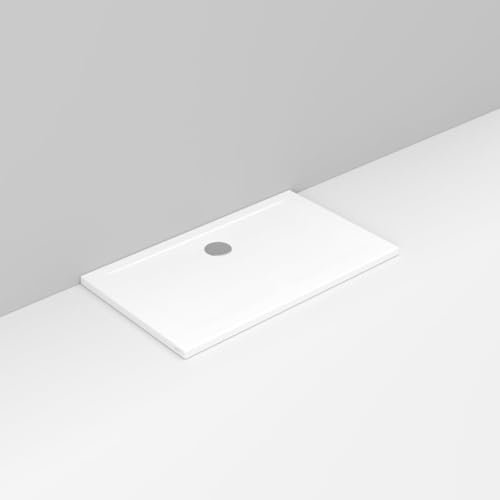 Piatto doccia in ceramica 120x90xH4 cm con scarico lato parete – Squash | Ceramica Dolomite