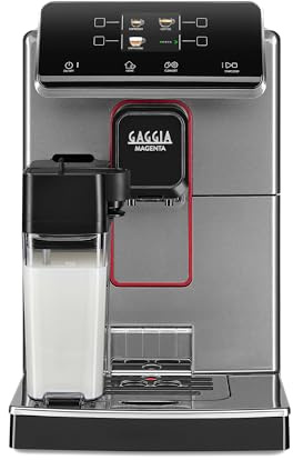Gaggia Magenta Prestige Over Ice, Automatic Bean to Cup Coffee Machine, Esspresso and Cappuccino Maker - Glazed Grey