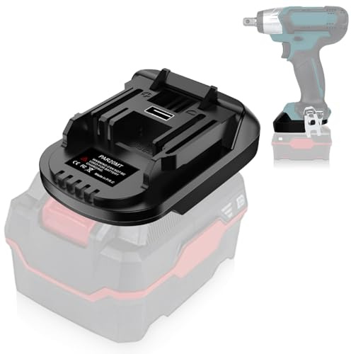 PAR20MT Akkuadapter für Parkside Batterie auf Makita Geräte, Konverter für Parkside 20V XTeam-Akku auf für Makita 18V LXT Elektrowerkzeuge (Keine Batterie)