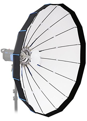 LIFE of PHOTO Mobiler Beauty-Dish 16 TLG. weiß (Ø 120 cm) für Bowens/Mettle