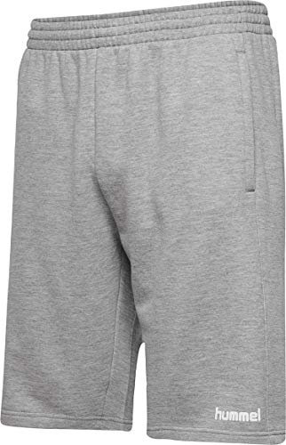 Hummel Herren Hmlgo Cotton Bermuda Shorts, Grey Melange, L EU