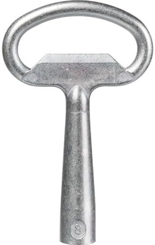 Clé triangle de 8mm - Grappin Annat - Pour Serrure 7360 pour coffret et armoire électrique