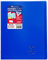 Clairefontaine 981422C - Schulheft / Heft Koverbook DIN A4+ 24x32 cm 48 Blatt 90g, französische Lineatur, Einband aus transparentem Polypropylen, robust, geheftet, Marineblau, 1 Stück