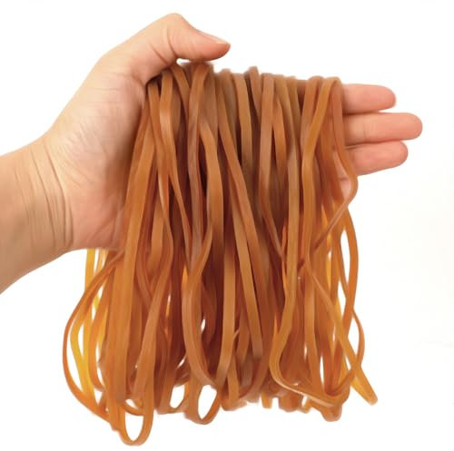 100 Stück Gummibänder Große Breite Elastische Gummiringe aus Kautschuk für Haushalt Büro Schule 200 * 4mm
