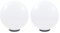 vidaXL 2x LED Gartenleuchte Kugelleuchte Kugellampe Lichtkugel Gartenkugel Leuchtkugel Außenlampe Gartenlampe Außenleuchte Leuchte Lampe Garten 50cm PMMA