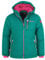 Trollkids Hemsedal XT Ski- und Winterjacke, Smaragdgrün/Rubinrot, Größe 164