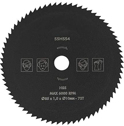 VBESTLIFE 85mm * 10mm 72T HSS Kreissägeblatt Schneidscheibenrad zum Schneiden von Holz, Metall, Zement, PVC-Rohren