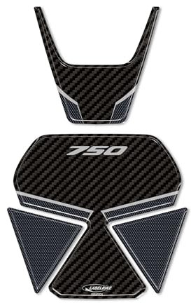 labelbike - Adesivi 3D Moto Pedana e Zona Accensione Decorazioni e Protezioni con Licenza Ufficiale Honda in Resina compatibili con Honda Forza 750