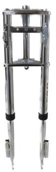 Gabel Chrom Federgabel komplett passend für Puch Maxi SNX 30 Original Modell – EBR Nachbau in Originaloptik