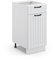 Vicco Küchenunterschrank Fame-Line, Weiß Landhaus/Weiß, 40 cm ohne Arbeitsplatte